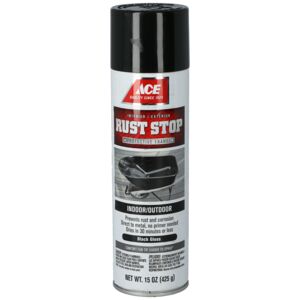 Ace Rust Stop Spray Paint Black Ace Rust Stop Spray Paint Black